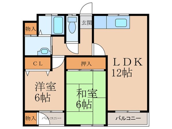 ゴールドハイツ湯川の物件間取画像